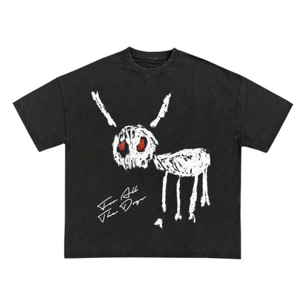 Drake For All The Dogs Garment Dyed Heavyweight T Shirt
